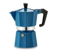 Pezzetti 1361V Caffettiera Moka 3 Tazze Italexpress Alluminio Azzurro