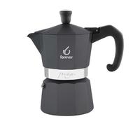 FOREVER Caffettiera Moka Alluminio, Miss Moka Prestige 'Noblesse', Caffettiera Moka per Casa, Caffettiera Portatile per Viaggio, inclusa Guarnizione in Silicone (6 Tazze)