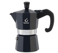 Caffettiera Moka 1 Tazza Alluminio, Miss Moka Prestige Noblesse, Caffettiera Moka per Casa, Caffettiera Portatile per Viaggio, Tazze di Caffè, inclusa Guarnizione in Silicone