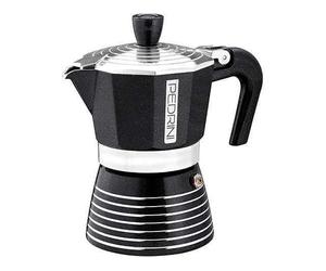 CAFFETTIERA MOKA 2 tazze colore antracite in alluminio pedrini