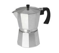 JATA Hogar Caffettiera, Alluminio, Argento, 16.3 X 11.5 X 20.5 cm
