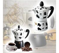 CAFFETTIERA MOKA CAFFÈ 1 TAZZE ALLUMINIO MUCCA IN ALLUMINIO MUKKA CAFFE ESPRESSO