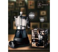 Caffettiera moka elettrica 400 w macchina caffe’ capacita 3 tazze