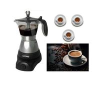 CAFFETTIERA MOKA ELETTRICA 400W PER 1 2 3 TAZZE MACCHINA PER CAFFE MACINATO [EEK: A+]