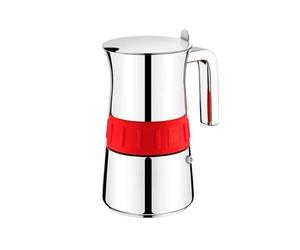 Caffettiera Moka Isogona-Bra A170567 6 Tazze Elegance Red