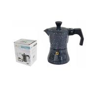 CAFFETTIERA MOKA MACCHINETTA CAFFÈ ESPRESSO EFFETTO PIETRA MISURA 2 TAZZE
