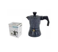 CAFFETTIERA MOKA MACCHINETTA CAFFÈ ESPRESSO EFFETTO PIETRA MISURA 3 TAZZE