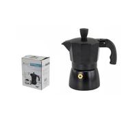 CAFFETTIERA MOKA MACCHINETTA CAFFÈ ESPRESSO NERA OPACA MISURA 3 TAZZE