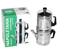 ILSA Caffettiera Napoletana Diamante in alluminio tazze 3 - argento metallo 00060030AN