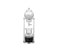 Caffettiera olandese 600 ml per infusi freddi domestici | Design a gocciolamento lento per infuso freddo; caraffa vetro con regolatore.(Light Grey)