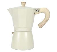 Caffettiera ottagonale in alluminio, macchinetta per caffè da casa e bar, caffettiera espresso di colore giallo chiaro con manico ergonomico, compatibile con fornelli a gas e (Seiko No. 6 vaso 300ML