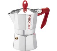 Caffettiera pedrini manico rosso