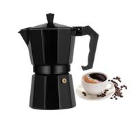 Caffettiera per piano cottura, in lega di alluminio, portatile, con valvola di sicurezza, macchina da caffè da campeggio in alluminio, per ceramica, gas, alcool, fornelli italiani, latte, cappuccino