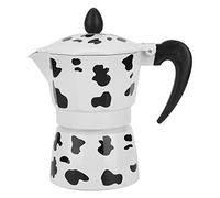 Caffettiera, Piano Cottura in Alluminio Macchina per Espresso e Caffettiera Dechable Bollitore per Latte di Mucca Bollitore Espresso Italiano Pentola Uso Domestico in Negozio (3 tazze di colore mucca