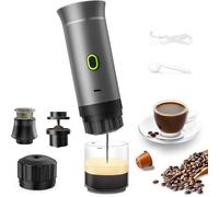 Caffettiera portatile capsule 3 in 1 compatibile con Nespresso Dolce Gusto e Caffè Macinato - Mini macchina da caffè portatile Multicapsule ideale da trasportare - Macchina caffè portatile piccola