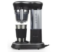 PRIXTON Macchina da caffè con macinacaffè Capri, Macchina per caffè in Chicchi e Macinato, Sistema americano a goccia, Bicchiere in acciaio inossidabile con coperchio, Potenza 600 Watt