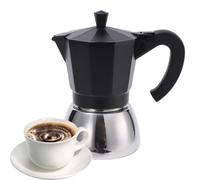 Caffettiera retrò - Percolatore in metallo resistente, accessorio compatto per la preparazione del caffè vecchio stile, caffettiera manuale di ispirazione cubana italiana per rituali di bevande in