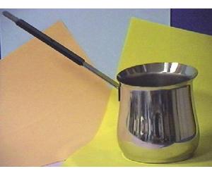 Caffettiera satinata modello Slancio per 9 tazze