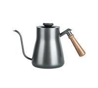 Caffettiera Schiuma Di Latte Brocca Brocca Bollitore A Collo Di Cigno Beccuccio Acciaio Inossidabile Caffè Espresso Tè Latte Pentola Bollitore Lattina(Black)