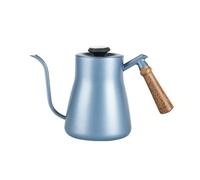 Caffettiera Schiuma Di Latte Brocca Brocca Bollitore A Collo Di Cigno Beccuccio Acciaio Inossidabile Caffè Espresso Tè Latte Pentola Bollitore Lattina(Blue)