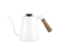 Caffettiera Schiuma Di Latte Brocca Brocca Bollitore A Collo Di Cigno Beccuccio Acciaio Inossidabile Caffè Espresso Tè Latte Pentola Bollitore Lattina(White)