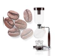 Caffettiera Siphon Elegante tavolo leggero chiaro per ufficio Cafe Home