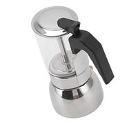 Caffettiera, Stile Classico Italiano per la Casa e il Bar, Acciaio Inossidabile e Vetro, Set da 3 Pezzi (200ML)