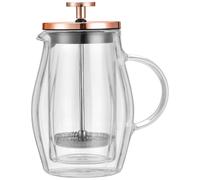 Caffettiera/Tè a pressa francese da 0,35 l, colore oro rosa, KLAUSBERG KB-7721