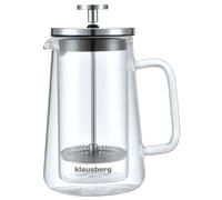 Caffettiera/tè a pressa francese da 0,35 l, modello KLAUSBERG KB-7684, colore ar