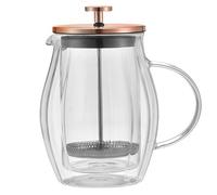 Caffettiera/Tè a pressa francese da 0,60 l, colore oro rosa, KLAUSBERG KB-7722