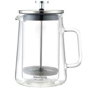 Caffettiera/tè a pressa francese da 0,60 l, modello KLAUSBERG KB-7685, colore ar