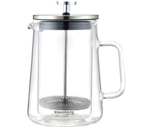Caffettiera/tè a pressa francese da 0,60 l, modello KLAUSBERG KB-7685, colore ar