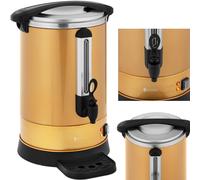 Caffettiera/tè con rubinetto e vassoio raccogligocce 14 l 1500 W oro