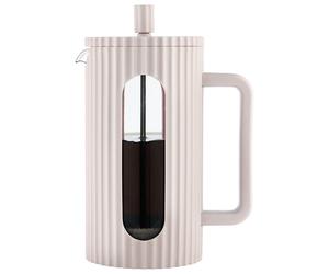 Caffettiera/teiera a pressa francese in vetro da 1000 ml, colore beige, KLAUSBER