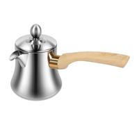 Caffettiera turca, 720 ml, macchina da caffè greca in acciaio inox, 720 ml | Padella per burro con manico e coperchio, scalda cioccolato con beccuccio per fornello, latte, salsa, scalda salse