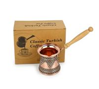 Caffettiera Turca a - Macchina da Caffè Placcata in Rame per Gas e Piano Cottura, Caffè , Regalo Decorativo