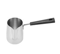 Caffettiera Turca, Brocca per caffè Design in scala Acciaio Inossidabile 304 Manico Lungo Obiezione al Calore Brocca per Schiuma di Latte Scaldalatte Multifunzionale per Domestica (350ml)