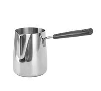 Caffettiera Turca, Brocca per caffè Design in scala Acciaio Inossidabile 304 Manico Lungo Obiezione al Calore Brocca per Schiuma di Latte Scaldalatte Multifunzionale per Domestica (600ml)