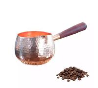 Caffettiera turca con beccuccio, caffè toroide resistente al calore da 150 ml con manico lungo, rame fatto a mano for la casa, bar ristorante campeggio