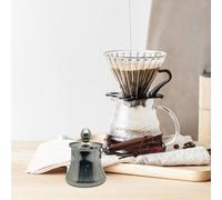 Caffettiera turca con coperchio con manico in legno Scaldaburro per