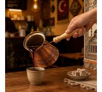 Caffettiera turca con incisione, tazza da caffè per bar e cucina,