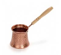 Caffettiera Turca con Manico in Legno Martellato Caffettiera Turca da 350 Ml