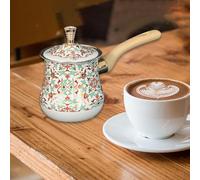 Caffettiera turca in acciaio inox con coperchio per sciogliere burro e