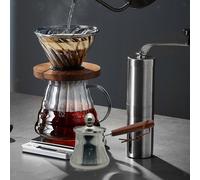 Caffettiera turca in acciaio inox, scaldalatte, con coperchio, facile da pulire,