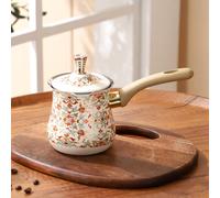 Caffettiera turca, scaldaburro greco-arabo, con coperchio, manico lungo,