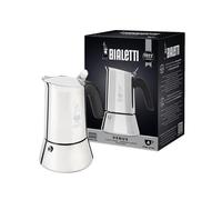 Caffettiera Venus 4 Tazze in Acciaio Inox Lucido e Satinato Compatibile