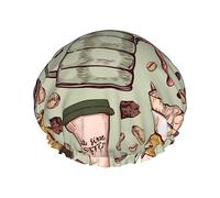 Caffettiere Amaretti Motivo Cioccolato Cuffia da a e Cuffia da Bagno per Donna, Cuffie da a Impermeabili Oversize Reversibili Grandi Progettate per Tutte Le Lunghezze di Capelli, Cuffia El