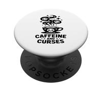 Caffine E Maledizioni Tazza Maledetta Dell'appassionato Di PopSockets PopGrip Adesivo