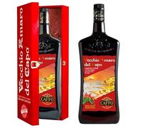 CAFFO VECCHIO AMARO DEL CAPO RED HOT EDITON 3 L + CASSA IN LEGNO