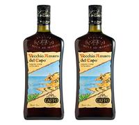 Caffo Vecchio Amaro del Capo Set di 2 liquori alle Erbe della Calabria Alcool 35% 2x1L